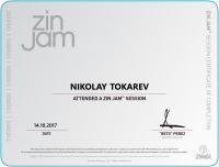 Сертификат сотрудника Токарев Н...